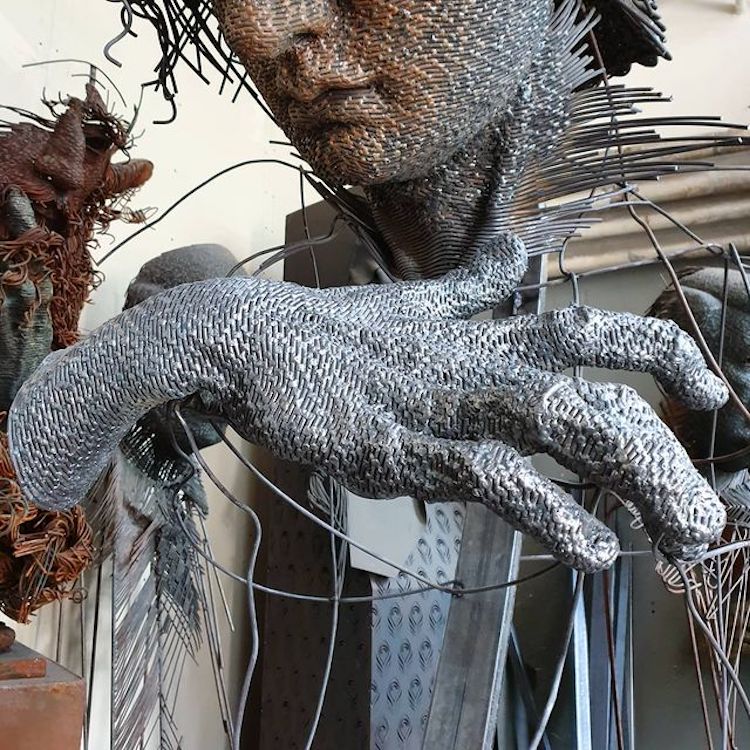 Metal Figurative Sculpture by Darius Hulea