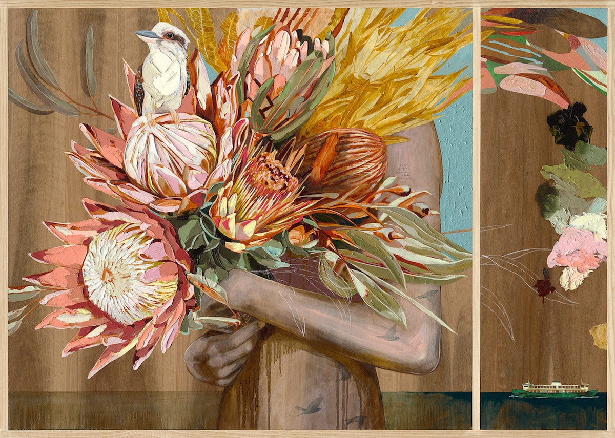 Flower Portrait Painting by Jessica Watts