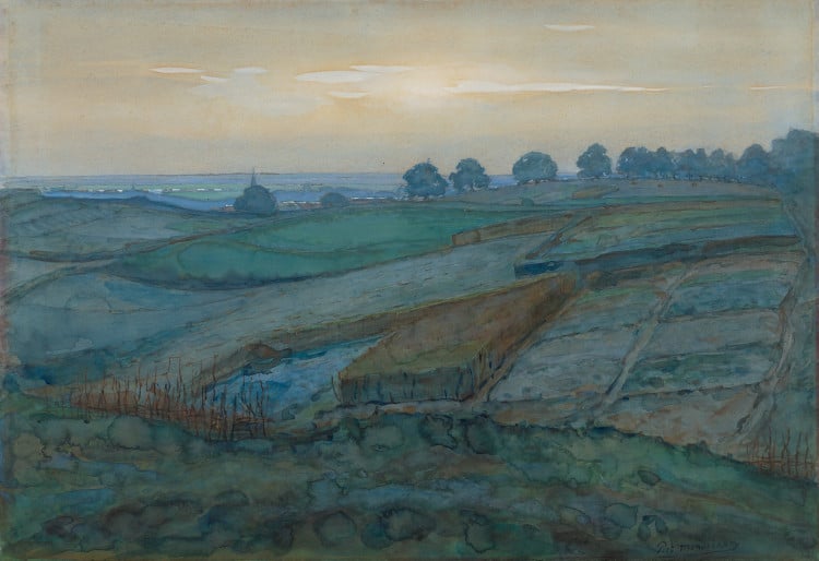 Landscape near Arnhem by Piet Mondrian