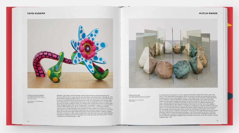 a spread from the book 'Great Women Sculptors' featuring two artists